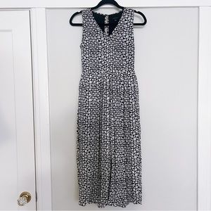 Black and white geometric patterned Ann Taylor jumpsuit